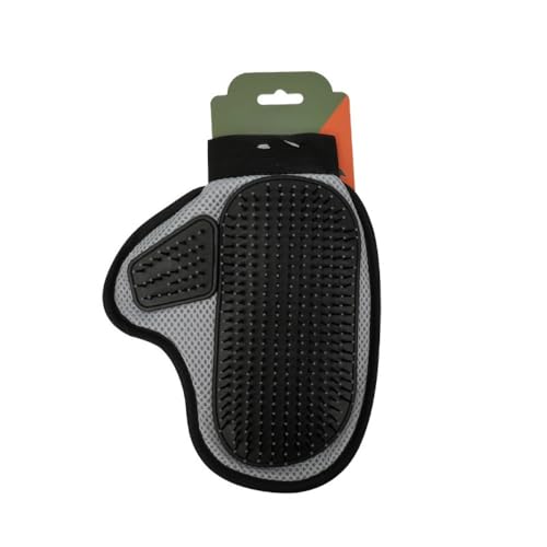Fellpflege-Handschuhe für Haustiere – Enthaarungsbürste und Massagehandschuh für Katzen und Hunde, Badehaarentferner mit ergonomischem Design (grau) von Gorger