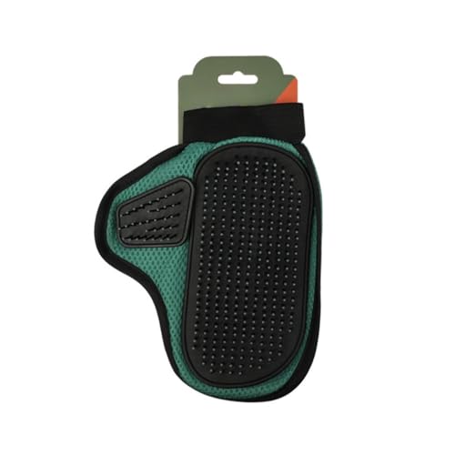 Fellpflege-Handschuhe für Haustiere – Enthaarungsbürste und Massagehandschuh für Katzen und Hunde, Badehaarentferner mit ergonomischem Design (grün) von Gorger