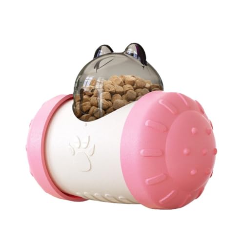 Gorger Interaktives Futterspender für Haustiere, Puzzle-Spiel für Hunde und Katzen, Leckerli-Spender mit rutschfester Unterseite, BPA-frei, kaufestes Design (Rosa) von Gorger