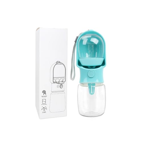 Tragbare Haustier-Wasserflasche für Hunde und Katzen, auslaufsicherer Outdoor-Hundetrinkbecher mit Aufbewahrungstank, faltbare Hunde-Wasserflasche für Wanderungen, Reisen, Haustier-Trinksystem mit von Gorger