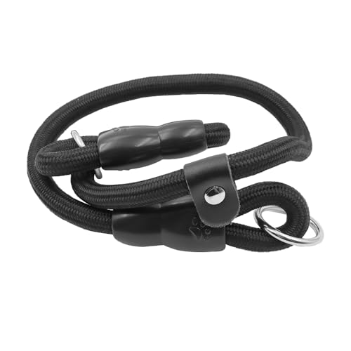 Gorise Verstellbares Anti-Zug-Hundehalsband Nylon-Trainingshalsband Mit Anti-WüRge-Design 10 Mm Kletterseil FüR Kleine/MittelgroßE/GroßE Hunde 50 cm Schwarz GrößE M Gorise Verstellbares Anti-Zug-Hundehalsband Nylon-Trainingshalsband Mit Anti-WüRge-Design 10 Mm Kletterseil FüR Kleine/MittelgroßE/GroßE Hunde 50 cm Schwarz GrößE M von Gorise