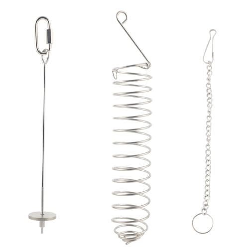 Gosknor 2 STK Ratten Futtersuchspielzeug, Edelstahl Spirale Lang Ratten Anreicherungs Futtersuchspielzeug mit Hängender Kette Anreicherung und Schnüffeln Obst und Gemüseregal für Meerschweinchen Gosknor 2 STK Ratten Futtersuchspielzeug, Edelstahl Spirale Lang Ratten Anreicherungs Futtersuchspielzeug mit Hängender Kette Anreicherung und Schnüffeln Obst und Gemüseregal für Meerschweinchen von Gosknor