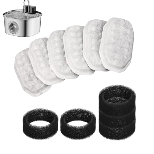 Gosknor 32stk Filterset für Katzentrinkbrunnen, 16 Ersatzfilter mit Aktivkohle für Trinkbrunnen und 16 Vorfilterschwämme für Rellaty Automatische Trinkbrunnen für Hunde und Katzen Gosknor 32stk Filterset für Katzentrinkbrunnen, 16 Ersatzfilter mit Aktivkohle für Trinkbrunnen und 16 Vorfilterschwämme für Rellaty Automatische Trinkbrunnen für Hunde und Katzen von Gosknor