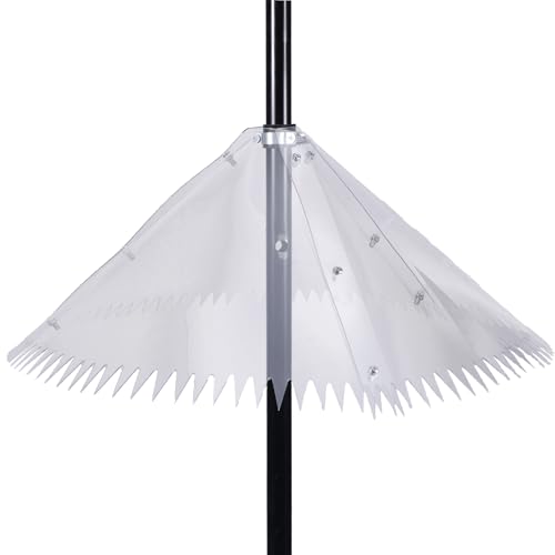 Gosknor 3stk 48,26cm Eichhörnchenschutz für Vogelfutterstange, Transparenter Hirtenhaken-Eichhörnchenschutz für Vogelfutterstange Im Freien von Gosknor