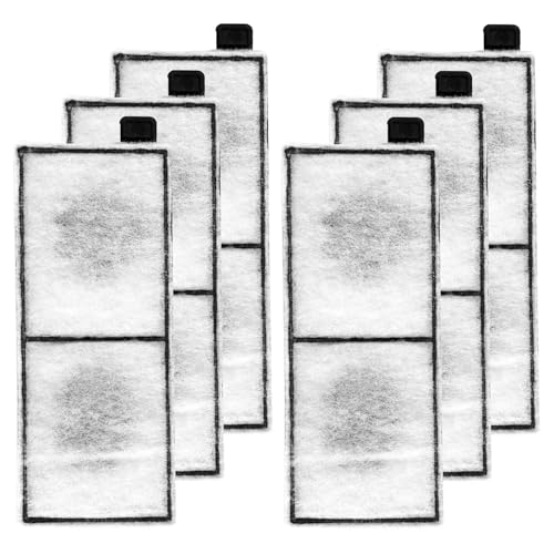 Gosknor 6 Stück Filterkartuschen kompatibel mit Top Fin RF-L, Aquariumfilter, Ersatz-Aktivkohle, große Rückzugsfilterpatronen, Zubehör für Top-Fin RF-L-Filter von Gosknor
