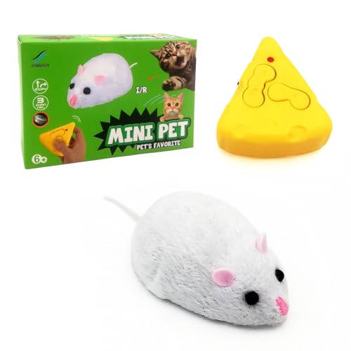 Gosyfeti Ferngesteuertes Maus-Spielzeug, realistische elektronische Katze, Mäuse, Ratte, RC, Jagd, Streich, Witz, gruselig, knifflig, für Kinder, Halloween, Weihnachten, Geburtstagsgeschenk, Kätzchen Gosyfeti Ferngesteuertes Maus-Spielzeug, realistische elektronische Katze, Mäuse, Ratte, RC, Jagd, Streich, Witz, gruselig, knifflig, für Kinder, Halloween, Weihnachten, Geburtstagsgeschenk, Kätzchen von Gosyfeti