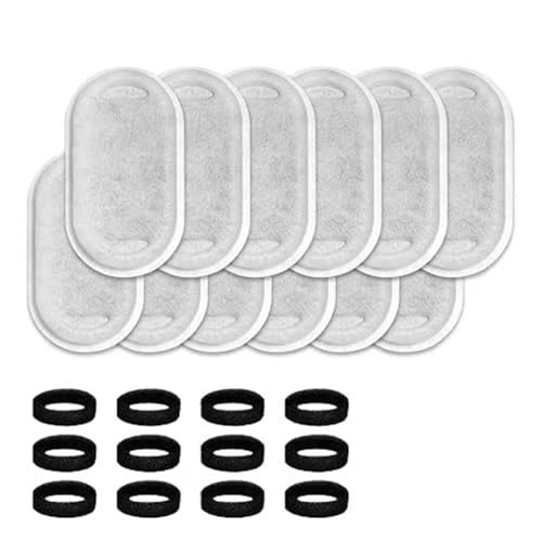 Goufride 24 Stück Ersatzfilterelement für Wasserbrunnen Aus Edelstahl, Aktivkohleschwämme, Filter Goufride 24 Stück Ersatzfilterelement für Wasserbrunnen Aus Edelstahl, Aktivkohleschwämme, Filter von Goufride