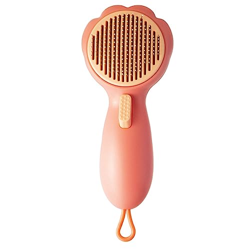 Goufride Katzenpflegebürste für Streicheleinheiten, Badebürste für Hunde zum Fellwechsel und Fellpflege, Rosa Goufride Katzenpflegebürste für Streicheleinheiten, Badebürste für Hunde zum Fellwechsel und Fellpflege, Rosa von Goufride