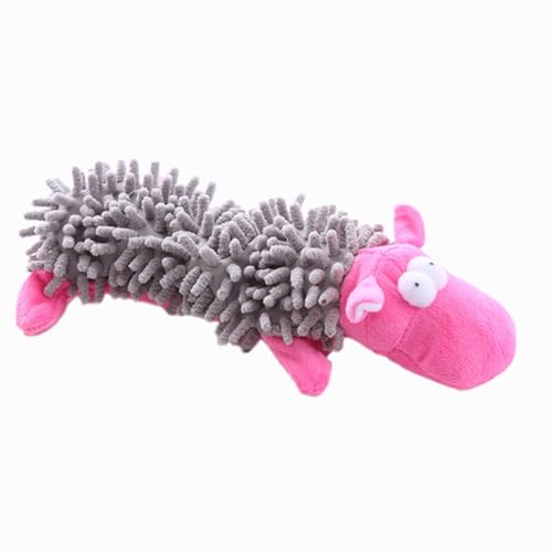 Goufride Plüschspielzeug für Hunde mit Geräuschen, Quietschendes, Interaktives Mopps, Fussel, F von Goufride