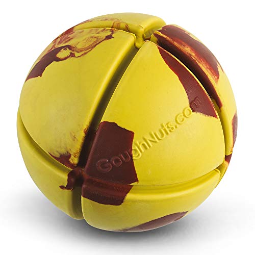 Goughnuts - Ball für Hunde, praktisch unzerstörbar - Das Hundespielzeug für Power-Kauer hält selbst hartnäckigen Hunden Stand - Stabiler Gummiball für mittelgroße Rassen 13-32 kg - Gelb 7,6 cm Goughnuts - Ball für Hunde, praktisch unzerstörbar - Das Hundespielzeug für Power-Kauer hält selbst hartnäckigen Hunden Stand - Stabiler Gummiball für mittelgroße Rassen 13-32 kg - Gelb 7,6 cm von Goughnuts