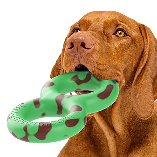 Goughnuts - Hundespielzeug für Aggressive Zerrer - Ziehspielzeug für große Hunde, praktisch unzerstörbar - Das hochbelastbare Dog Toy für viel Beschäftigung - Grün von Goughnuts