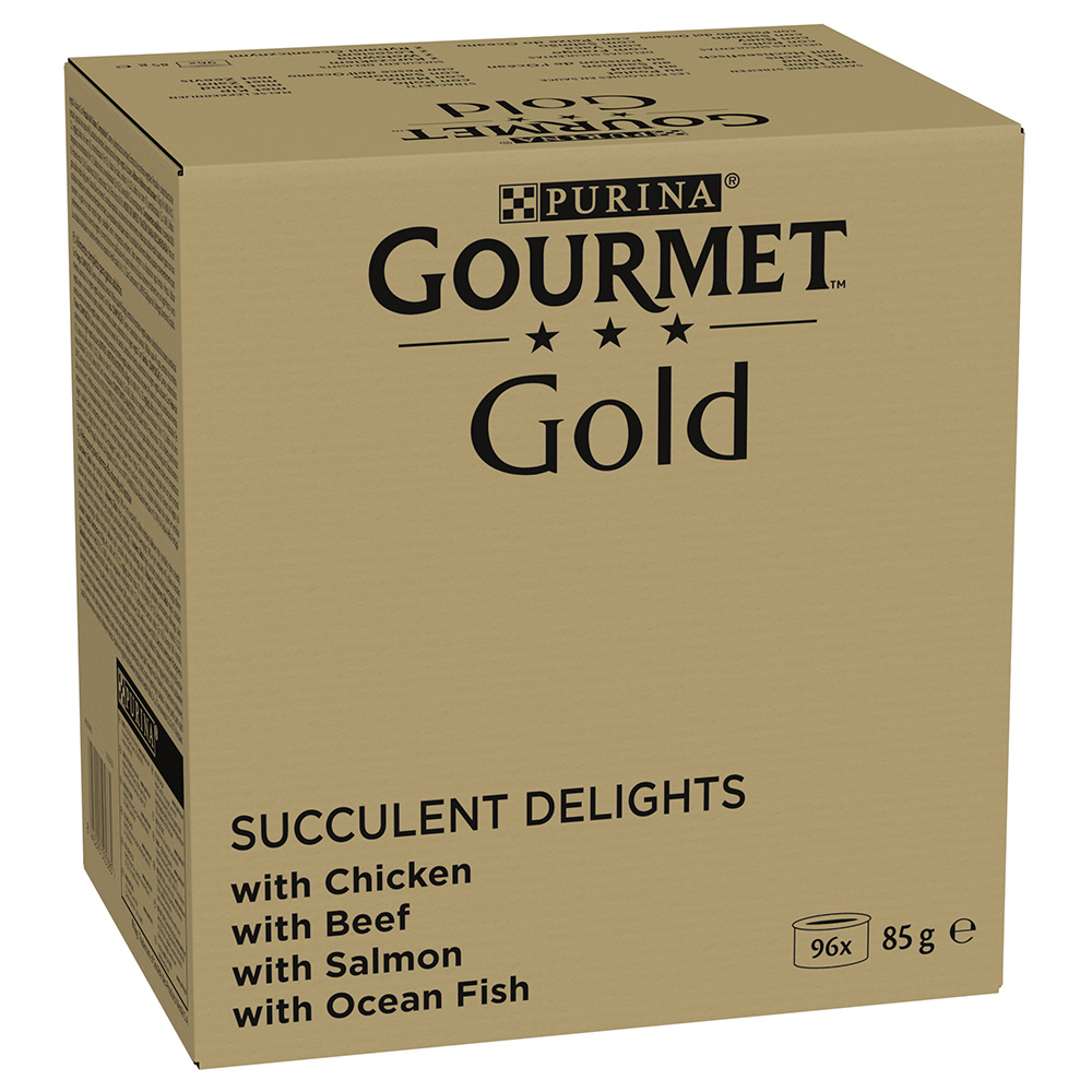 Jumbopack Gourmet Gold Saftig-Feine Streifen 96 x 85 g - Huhn, Meeresfisch, Rind, Lachs Jumbopack Gourmet Gold Saftig-Feine Streifen 96 x 85 g - Huhn, Meeresfisch, Rind, Lachs von Gourmet