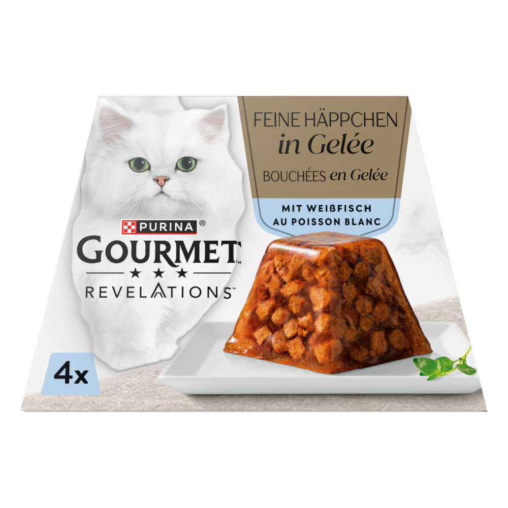 1 + 1 gratis! 2 x Gourmet Revelations Fine Cuts - 2 x (4 x 57 g) Weißfisch von Gourmet