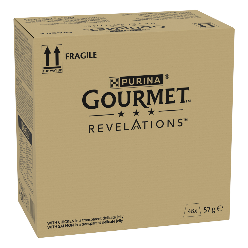 1 + 1 gratis! 2 x Gourmet Revelations Fine Cuts - 2 x (48 x 57 g) Megapack Huhn und Lachs von Gourmet