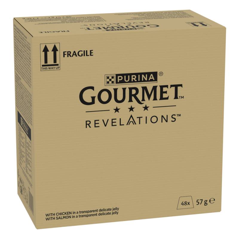 1 + 1 gratis! 2 x Gourmet Revelations Fine Cuts - 2 x (48 x 57 g) Megapack Huhn und Lachs von Gourmet