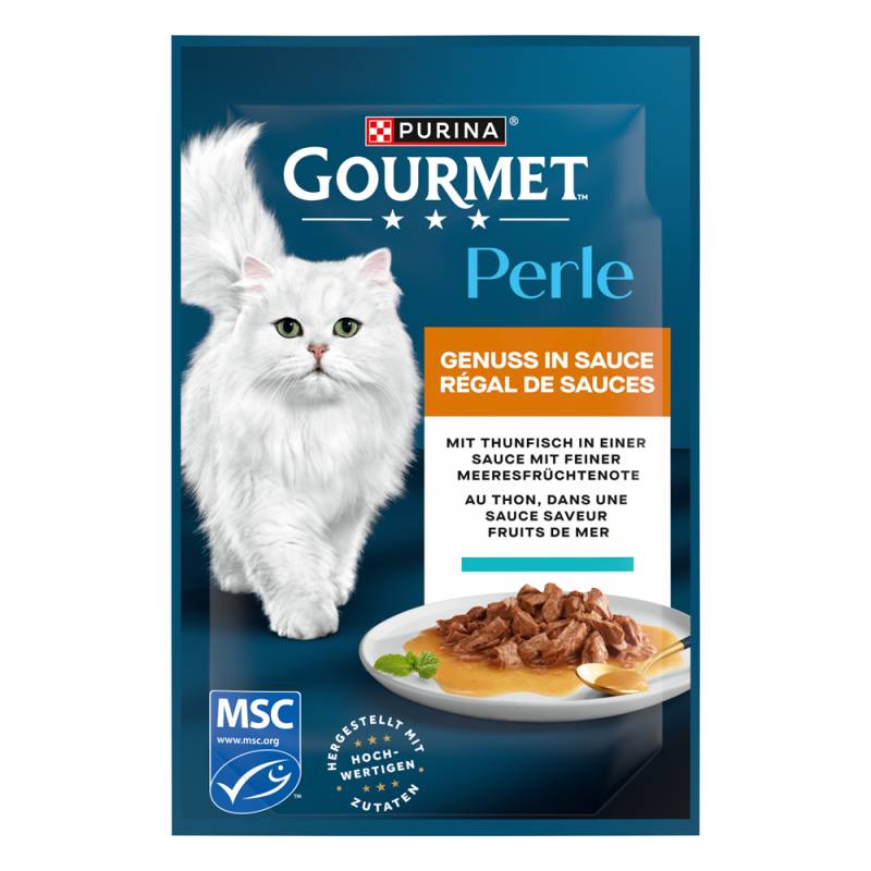 104 + 26 gratis! 130 x 85 g Gourmet Perle - Genuss in Soße Thunfisch 104 + 26 gratis! 130 x 85 g Gourmet Perle - Genuss in Soße Thunfisch von Gourmet