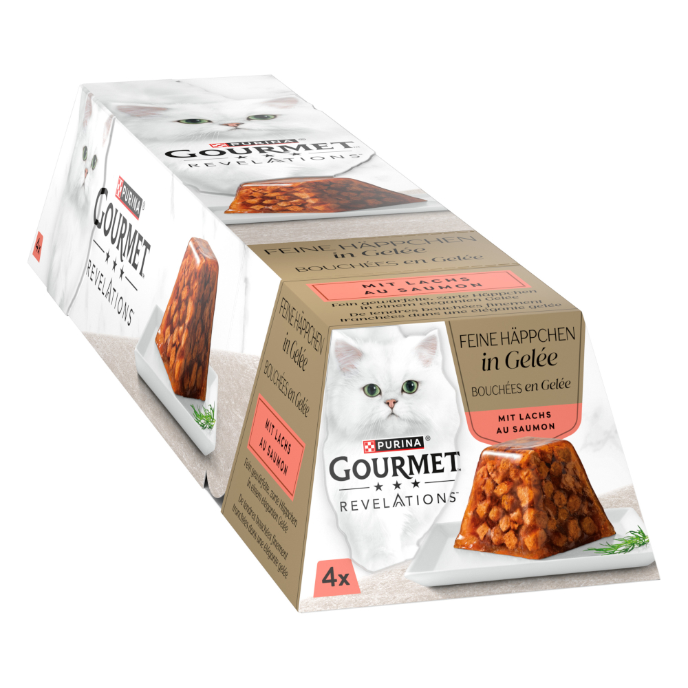 12 + 4 gratis! 16 x 57 g Gourmet Revelations - Fine Cuts: Lachs 12 + 4 gratis! 16 x 57 g Gourmet Revelations - Fine Cuts: Lachs von Gourmet