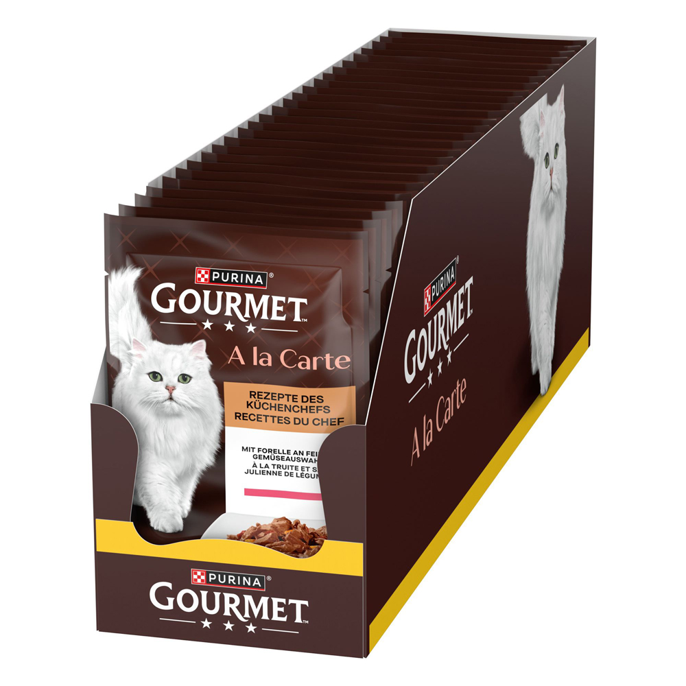 2 x Gourmet zum Sonderpreis! - A la Carte: Forelle und Gemüse (2 x 26 x 85 g) von Gourmet