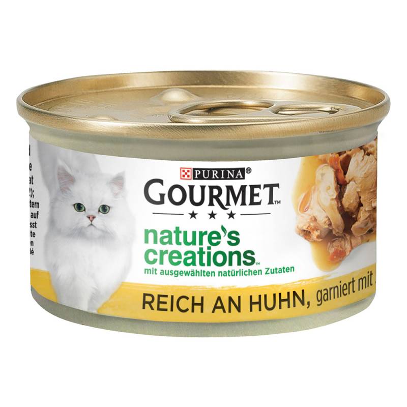 2 x Gourmet zum Sonderpreis! - Nature's Creations: Huhn mit Spinat & Tomaten (2 x 12 x 85 g) von Gourmet