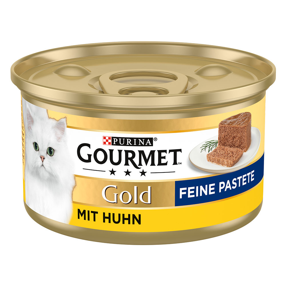 3 + 1 gratis! 4 x Gourmet Gold - Feine Pastete: Huhn (4 x 12 x 85 g) von Gourmet