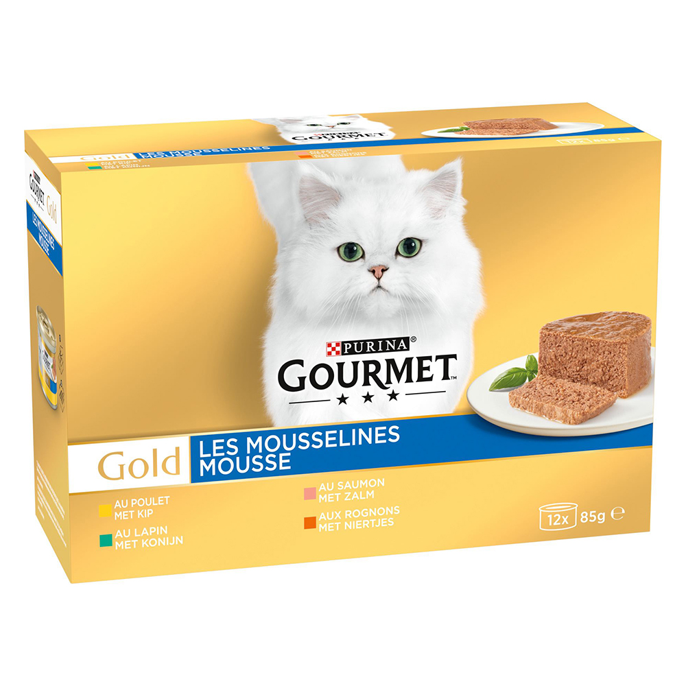 3 + 1 gratis! 4 x Gourmet Gold - Feine Pastete: Mixpaket (4 x 12 x 85 g) von Gourmet