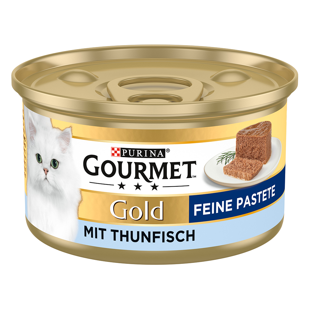 3 + 1 gratis! 4 x Gourmet Gold - Feine Pastete: Thunfisch (4 x 12 x 85 g) von Gourmet