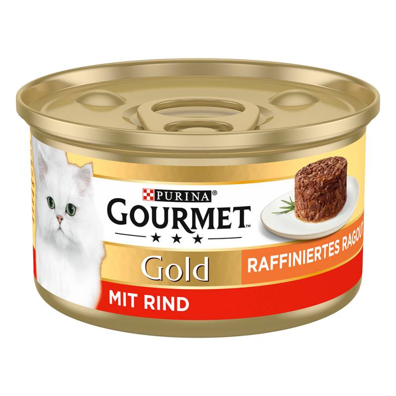 3 + 1 gratis! 4 x Gourmet Gold - Raffiniertes Ragout: Rind (4 x 12 x 85 g) von Gourmet
