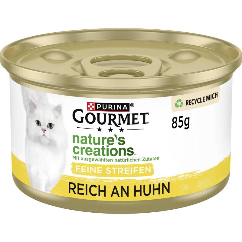 3 + 1 gratis! 4 x Gourmet Nature's Creations - Huhn mit Spinat & Tomaten (4 x 12 x 85 g) von Gourmet