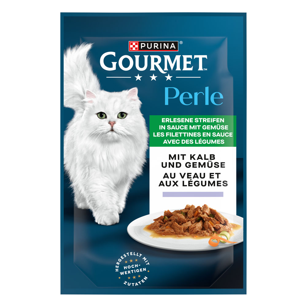 4 + 1 gratis! 5 x Gourmet Perle  - Kalb & Gemüse 5 x (26 x 85 g) von Gourmet