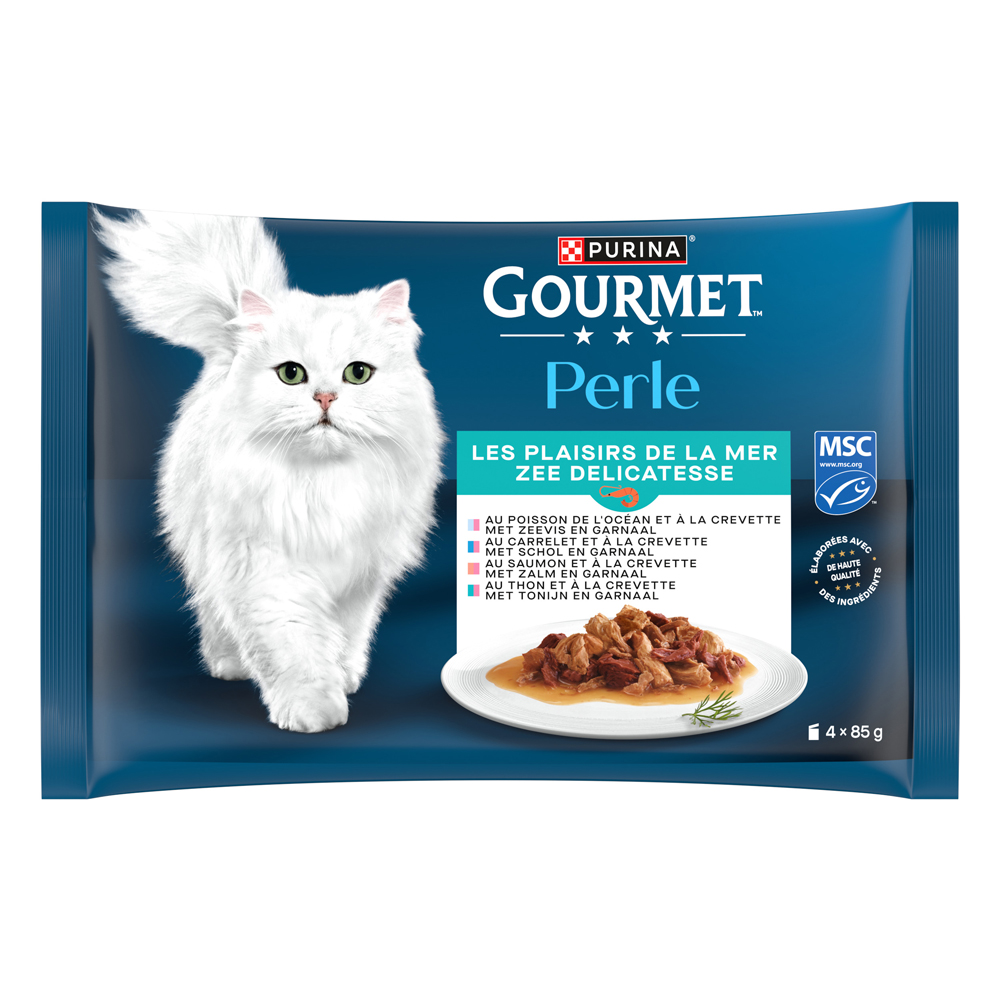 4 + 1 gratis! 5 x Gourmet Perle - Probierpaket: Delikatessen aus dem Meer 5 x (4 x 85 g) von Gourmet