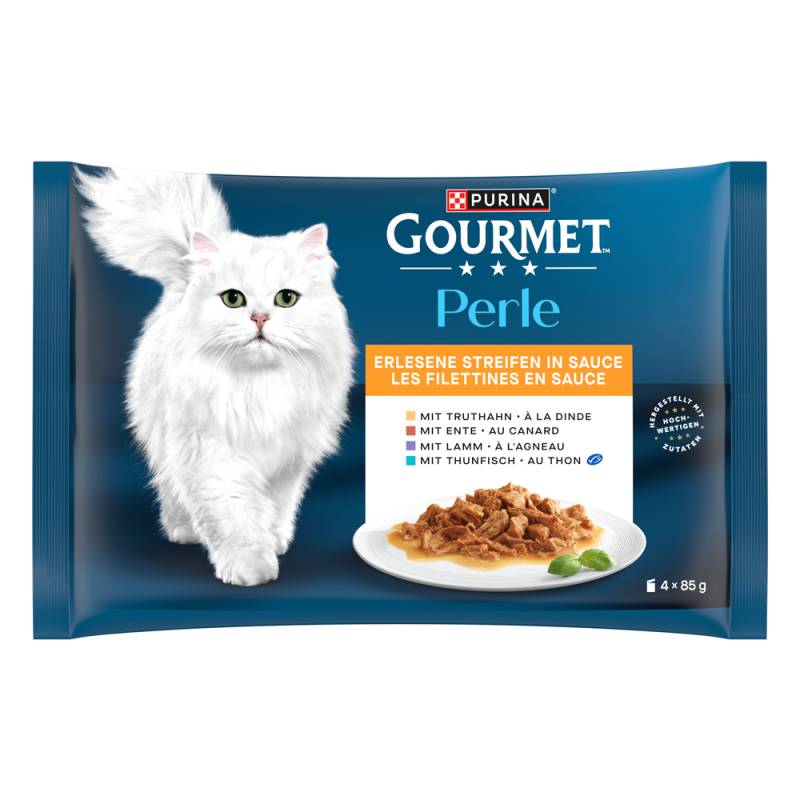 4 + 1 gratis! 5 x Gourmet Perle - Probierpaket: Erlesene Streifen in Sauce 5 x (4 x 85 g) von Gourmet