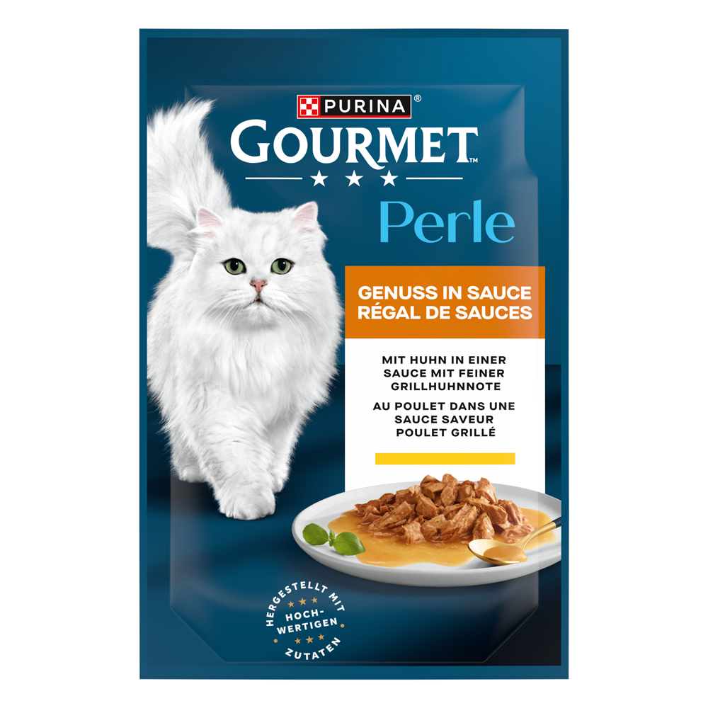 52 x 85 g Gourmet Perle zum Sonderpreis! - Genuss in Soße Huhn von Gourmet
