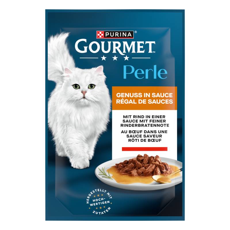 52 x 85 g Gourmet Perle zum Sonderpreis! - Genuss in Soße Rind 52 x 85 g Gourmet Perle zum Sonderpreis! - Genuss in Soße Rind von Gourmet
