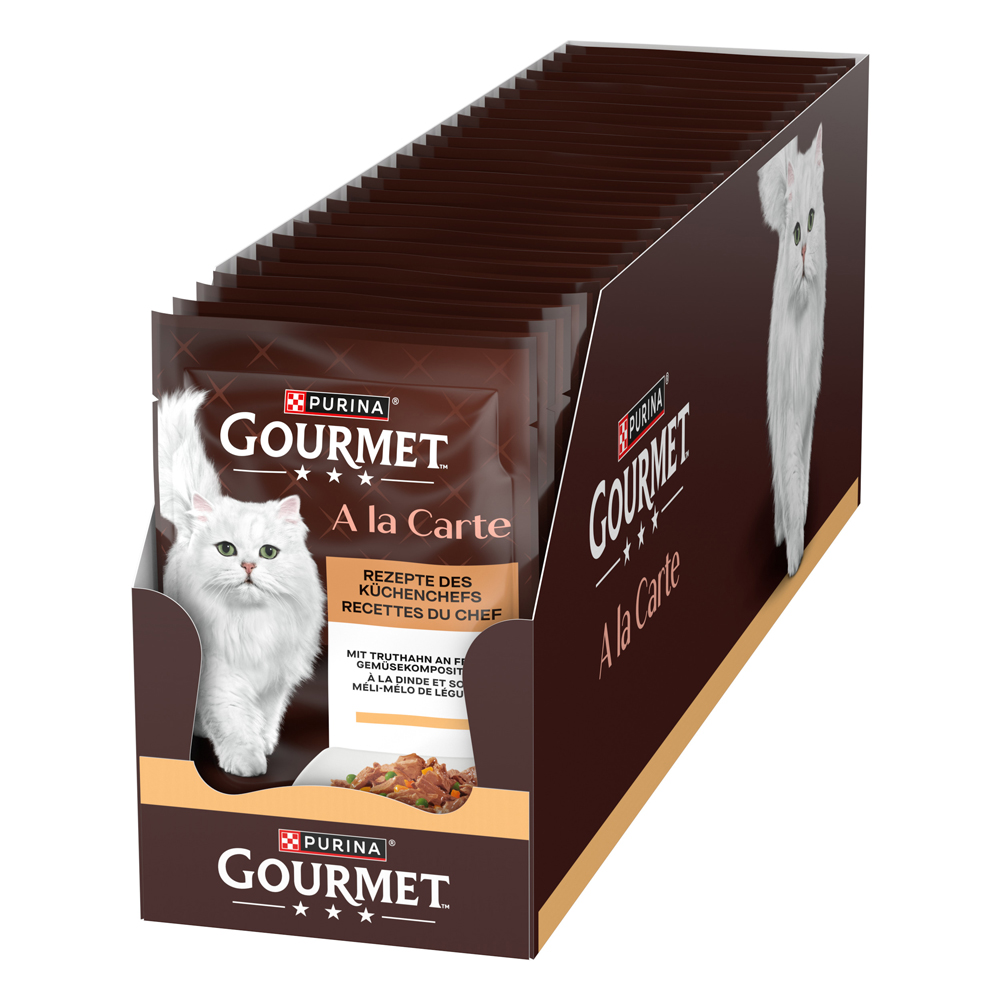52 x 85 g Purina GOURMET A la Carte zum Sonderpreis! - Truthahn und Gemüse von Gourmet