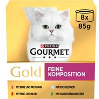 GOURMET Gold Feine Komposition Mix 8 x 85 g von Gourmet