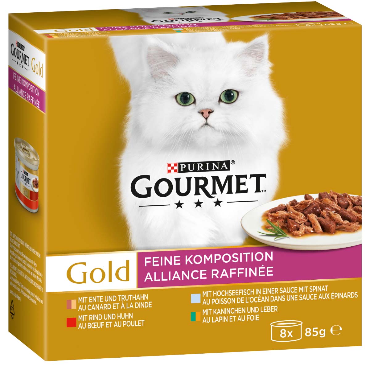 GOURMET Gold Feine Komposition Mixpaket 8x85g von Gourmet