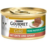 GOURMET Gold Feine Pastete 12x85g Ente und Spinat von Gourmet