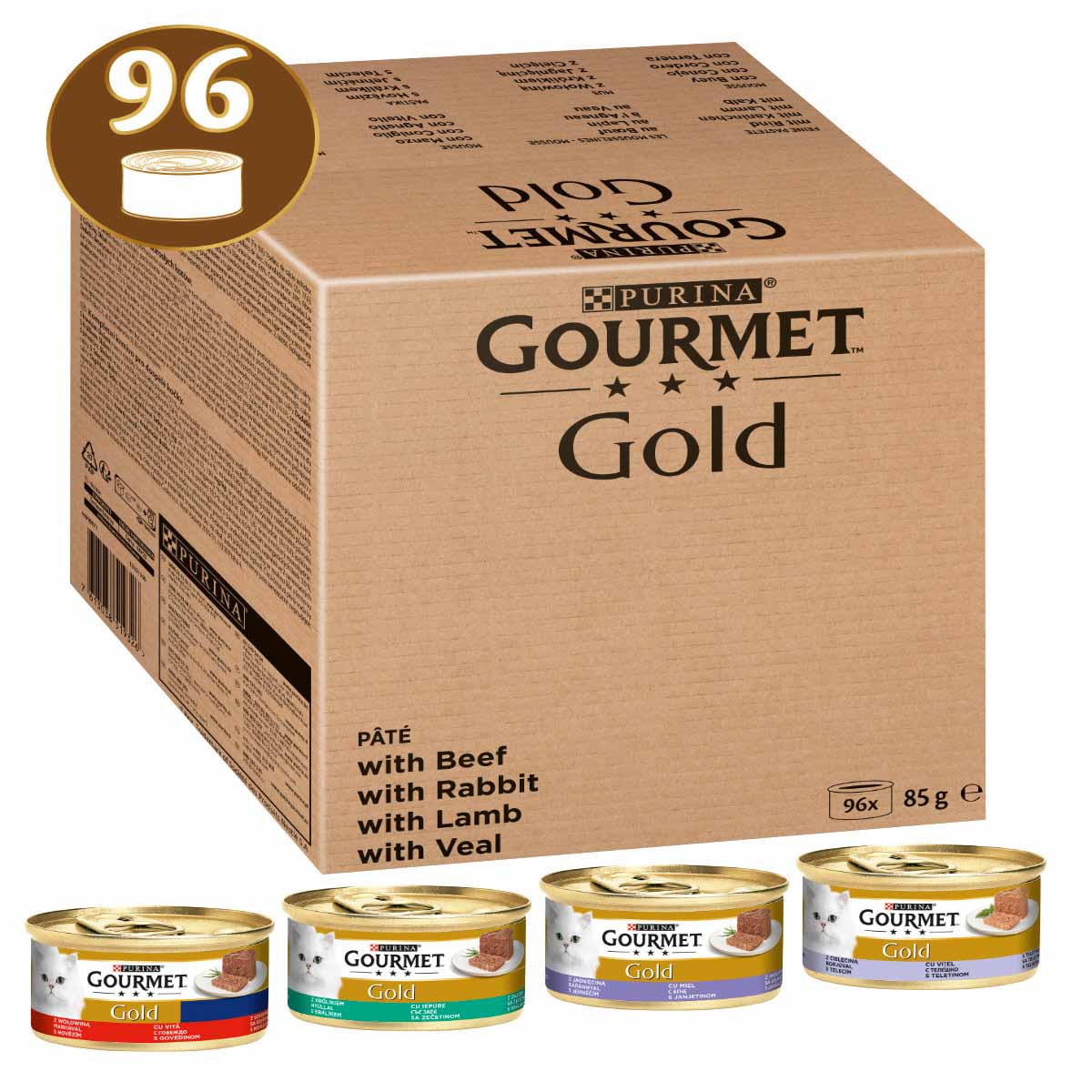 GOURMET Gold Feine Pastete Mixpaket 96x85g von Gourmet