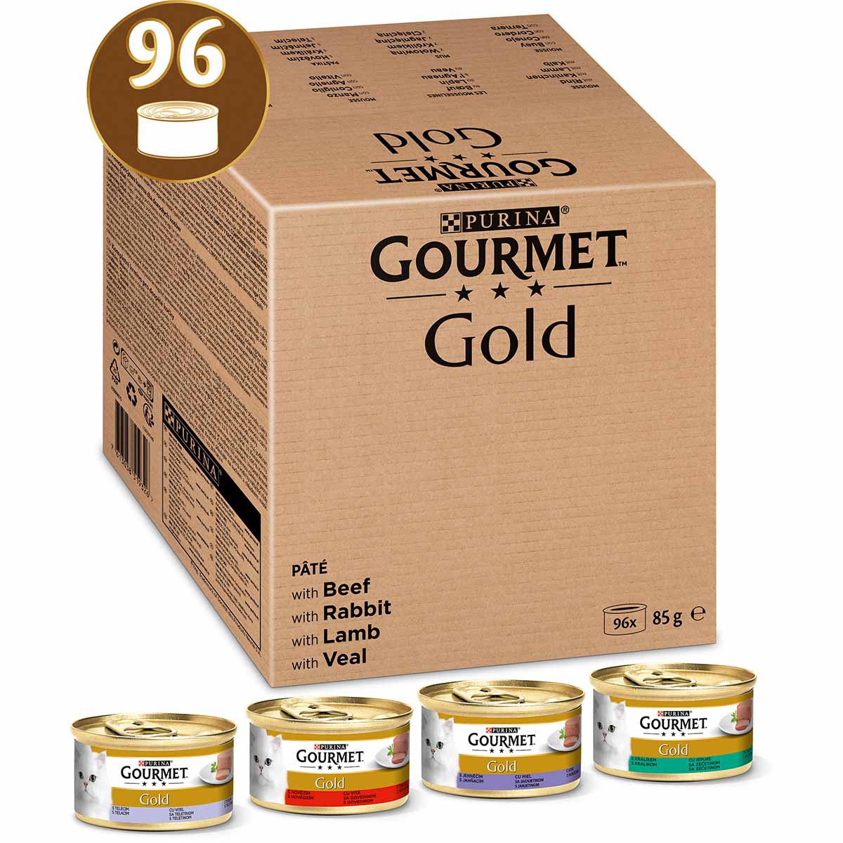 GOURMET Gold Feine Pastete Mixpaket 96x85g von Gourmet