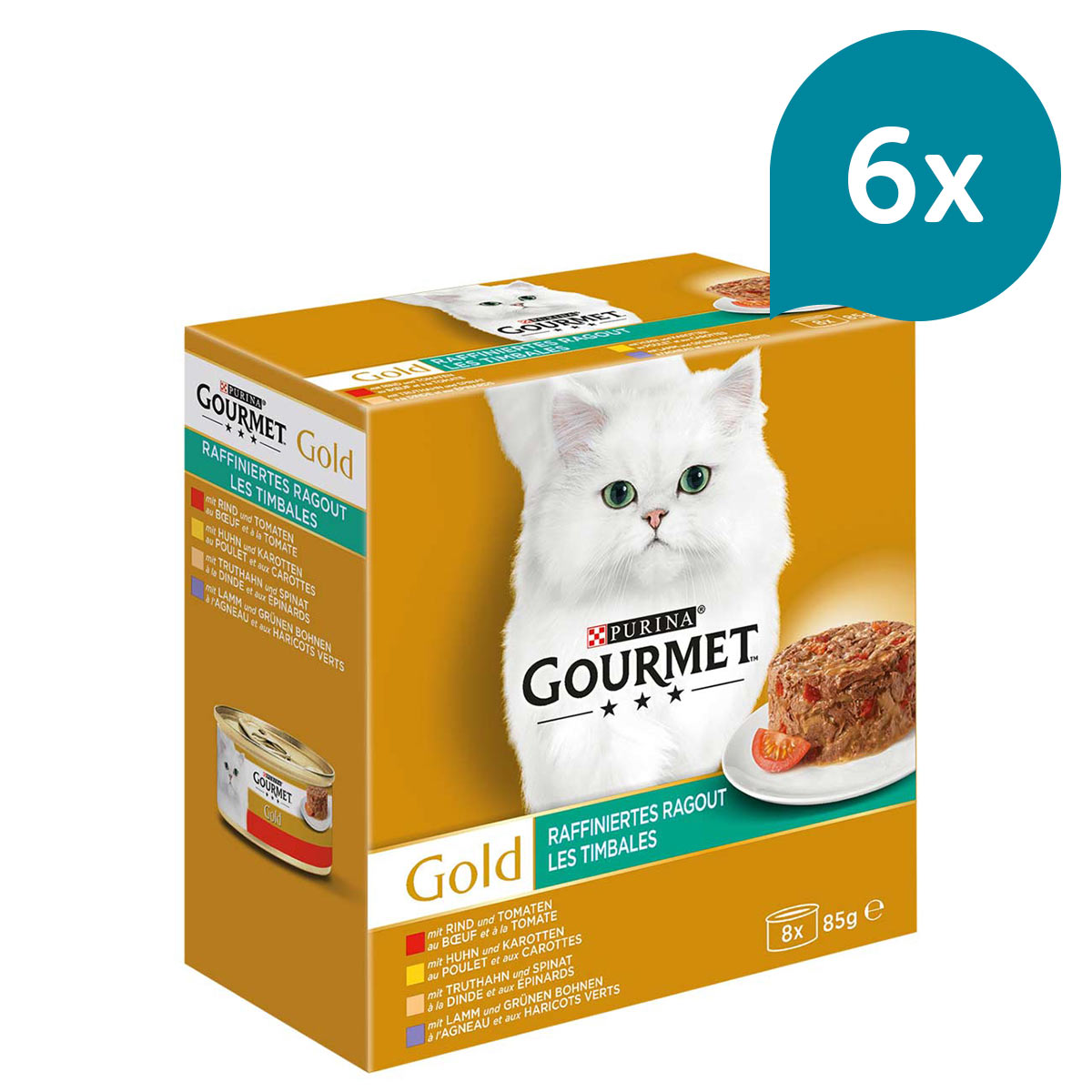 GOURMET Gold Raffiniertes Ragout Mixpaket 48x85g von Gourmet