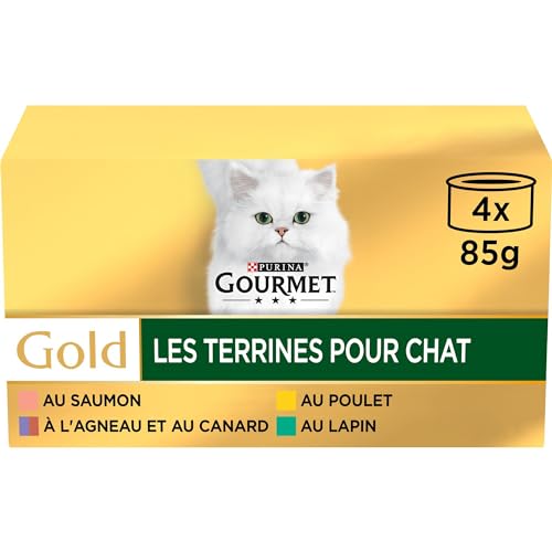 GOURMET - Les Terrines: Kaninchen, Huhn, Lamm, Ente, Lachs, 4 x 85 g, 24 Stück von Gourmet