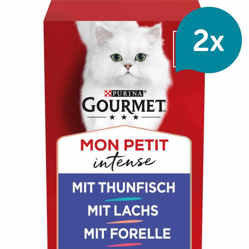 GOURMET Mon Petit Intense Fisch-Variationen 12x50g von Gourmet