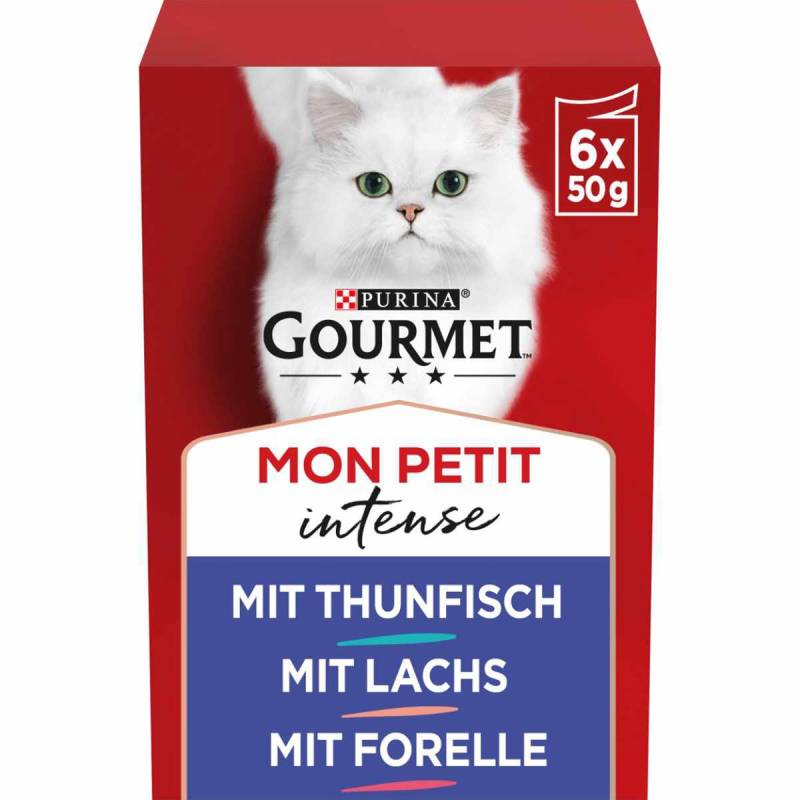 GOURMET Mon Petit Intense Fisch-Variationen 6x50g von Gourmet