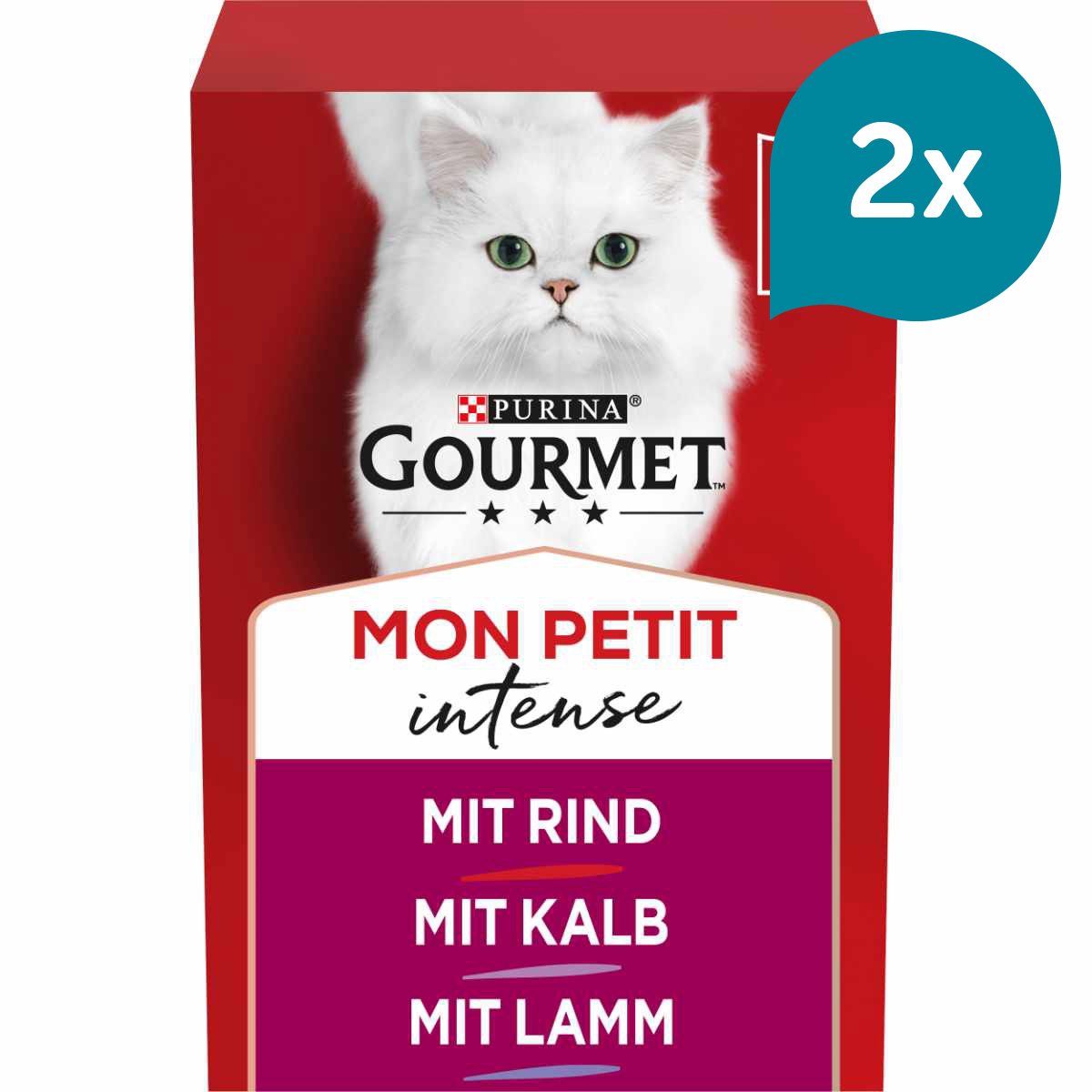 GOURMET Mon Petit Intense Fleisch-Variationen 12x50g von Gourmet