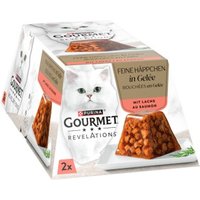 GOURMET Nassfutter Katze, Adult, Revelations, in Gelee, Lachs 24x57 g von Gourmet