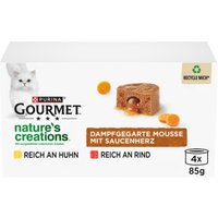 GOURMET Nature's Creations Nassfutter Katze Mousse mit Saucenherz 4 x 85 g GOURMET Nature's Creations Nassfutter Katze Mousse mit Saucenherz 4 x 85 g von Gourmet