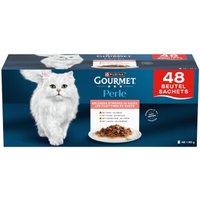 GOURMET PERLE Nassfutter Katze, Adult, Erlesene Streifen 48x85g von Gourmet
