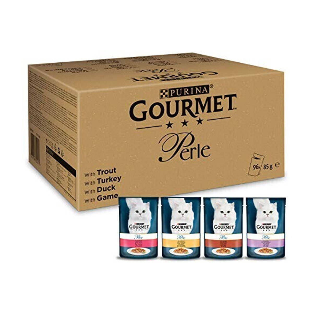 GOURMET Perle Erlesene Streifen in Gelee Mixpaket 96x85g von Gourmet