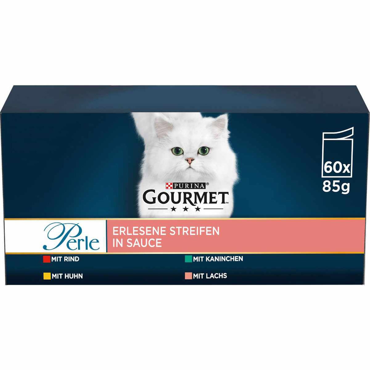 GOURMET Perle Erlesene Streifen in Sauce Mixpaket 60x85g GOURMET Perle Erlesene Streifen in Sauce Mixpaket 60x85g von Gourmet