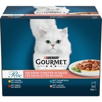 GOURMET Perle Erlesene Streifen in Sauce Sorten Mix 24x85 g von Gourmet